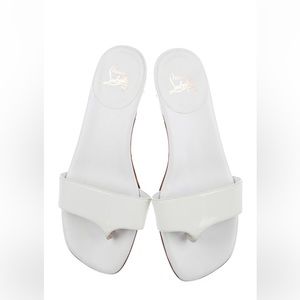 CHRISTIAN LOUBOUTIN Leather Slides Size: 6 (36)